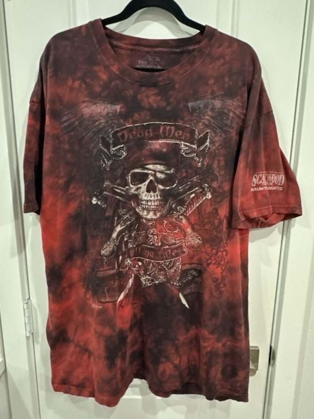 The Mountain Dead Men Tell No Tales Pirate Skull Tie Dye T-Shirt